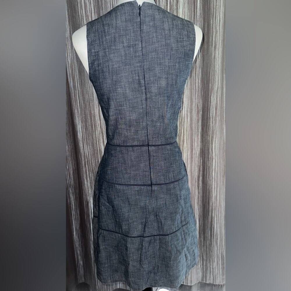 GAP Blue and White V Neck Dress Size 0 - Picture 2 of 4